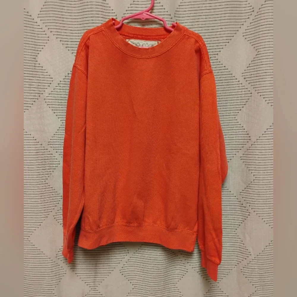 Kids Too Cool Crewneck Sweatshirt Peachy Orange Size Large